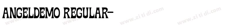 Angeldemo Regular字体转换